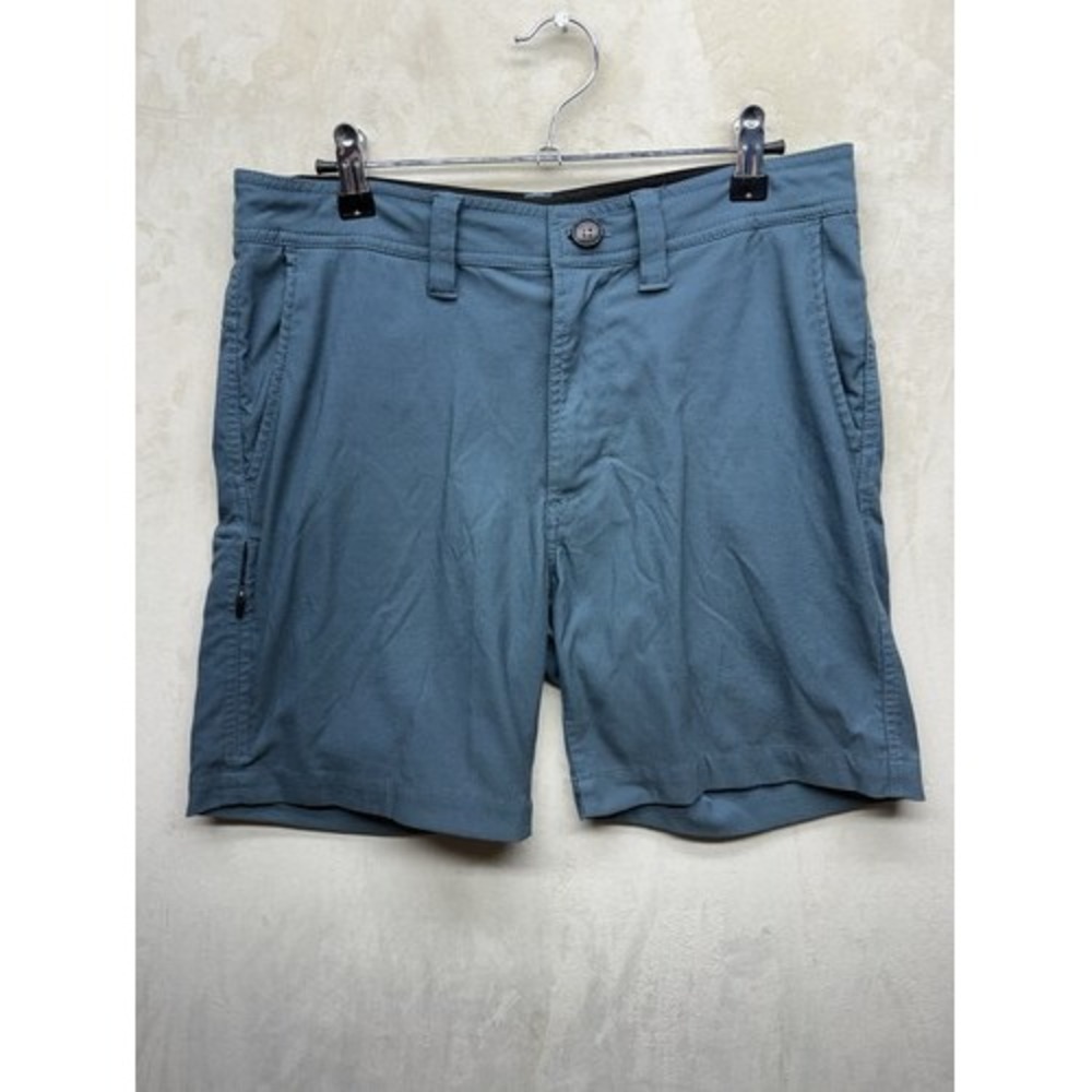 prAna Shorts Mens 30 Zion Stretch Blue 7" Inseam Hiking Outdoor Gorpcore Nylon